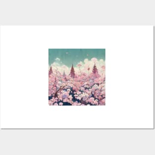 Dense Flower Forest Posters and Art